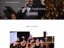 Tablet Screenshot of custombenefitauctions.com